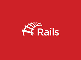 Ths image shows the Ruby on Rails logo